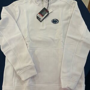 Antigua White Performance Pullover